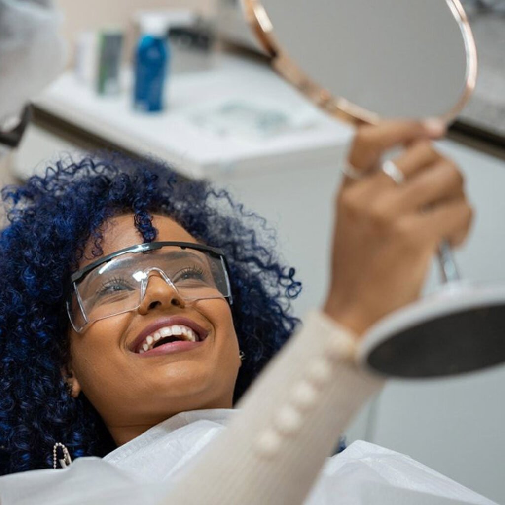 Adult patient being treated at dental office with MediCal insurance, free dental care thru Medical in Vista ca