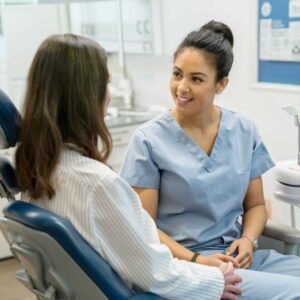 A patient enjoying a free, no-obligation dental consultation at Alta Vista Dental in Vista, CA.